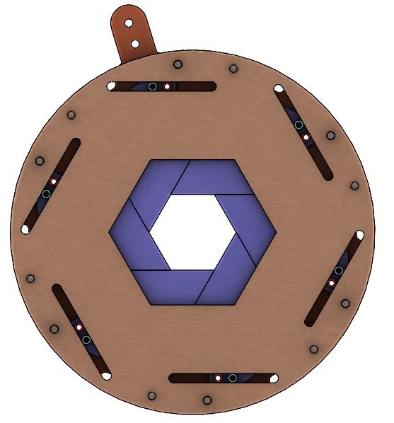 STL file Sliding Mechanical irishexagon cutout・3D printing model to